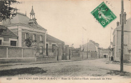 Brétigny Sur Orge * Route De Corbeil Et école Communale Des Filles * Groupe Scolaire - Bretigny Sur Orge