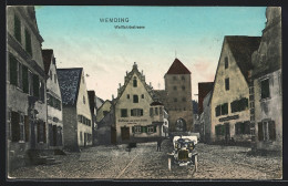 AK Wemding, Wallfahrtstrasse Mit Gasthaus Zum Weissen Hahn  - Wemding