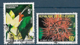 Côte D'Ivoire 523 524 Fleurs (1979)  Oblitéré - Côte D'Ivoire (1960-...)