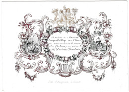 Belgique "Carte Porcelaine" Porseleinkaart ,Faire-part De Mariage, De Bleye / Beaudoin , Gand, Dim 144x102mm - Porcelana