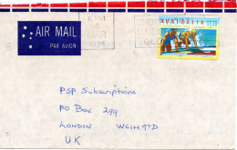 76308 - Australien - 1994 - $1,20 Lebensrettung EF A LpBf UNDERWOOD -> Grossbritannien - Covers & Documents