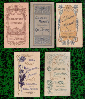 Ensemble De 5 "devants De Calendrier" (style Art Nouveau), GAZ DE RENNES - RARE ++ - Small : 1901-20