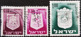 Israel 1965 -1975 Definitive 1965 - Civic Arms  Stampworld N° 326_330_337 - Gebraucht (ohne Tabs)