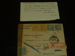 LETTRE RECOMMANDEE AU DEPART DESHANGHAI JUIN 1945 - EXPEDIE PAR UN MILITAIRE ARRIVE LE 19-06-1945 A AVIGNON ET R (20/09) - Lettres & Documents