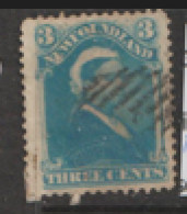 Newfoundland  1880   SG  47  3c Pale Deep Blue  Fine Used - 1865-1902