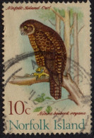 NORFOLK ISLAND 1970 QEII 10c Multicoloured, Birds-Boobook Owl SG110 FU - Isola Norfolk