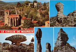 Le Cirque Dolomitique De MOUREZE PRES DE CLERMONT L HERAULT Le Village Et Son Chateau 12(scan Recto-verso) MA943 - Clermont L'Hérault