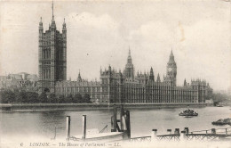 ROYAUME-UNI - London - The Houses Of Parliament - L L - Vue Panoramique - Carte Postale Ancienne - Houses Of Parliament