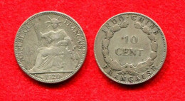 COLONIES - INDOCHINE - INDO CHINA -  1O CENT 1920 SAN FRANCISCO - RARE ET BELLE MONNAIE - Otros & Sin Clasificación