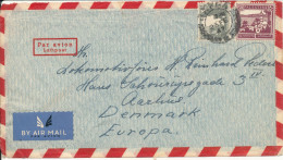 Palestine Air Mail Cover Sent To Denmark 23-2-1947 - Palestine