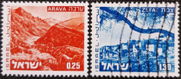 Israel 1974 -1978 Landscapes  Stampworld N° 622 Et 624 - Usati (senza Tab)