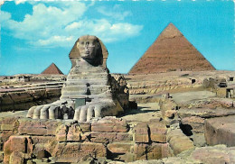 Egypte - Gizeh - Giza - The Great Sphinx Of Giza And Pyramids - Voir Timbre - CPM - Voir Scans Recto-Verso - Gizeh