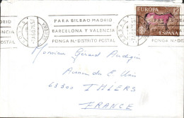 ESPAGNE SEUL SUR LETTRE POUR LA FRANCE 1975 - Lettres & Documents