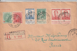 LETTRE Recommandée - Le Havre (special) Le 04/03/1915 Pour Paris - 1912 Pellens