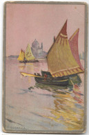 CPA CARTE POSTALE BATEAUX DE PÊCHE ILLUSTRATEUR T. CORBELLA 1924 - Corbella, T.