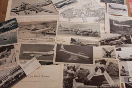 Lot De 246g D'anciennes Coupures De Presse Et Photo De L'aéronef Américain Lockheed "Electra" - Fliegerei