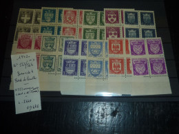 TIMBRE DE FRANCE BLOC DE 4 1942 N°553/564 BORD DE FEUILLE - NEUF SANS CHARNIERE SUR TIMBRE (20/09) - 1941-66 Escudos Y Blasones