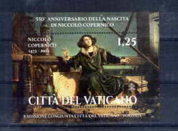 Vatican. Feuillet. 550e Anniversaire De La Naissance De Copernic. 2023 - Unused Stamps