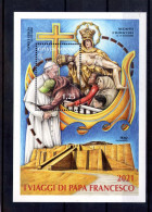 Vatican. Feuillet. Voyages Du Pape François. Chypre Et Grece. 2022 - Unused Stamps