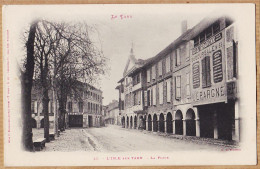 04468 / ⭐ ◉ L' ISLE Sur TARN Lisle Café PAUL Et L' EPARGNE Succursale N°53 La Place 1900s  LABOUCHE 7e Série N° 45 - Lisle Sur Tarn