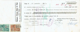 Lettre De Change De 1951 FABRIQUES D'ARMES UNIES DE LIEGE à L'ordre De KROMANTSI ANANA TRADING à ACCRA (GOLD COAST) - Bills Of Exchange