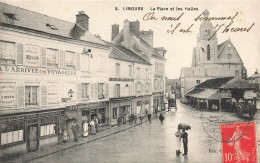 Limours * La Place Et Les Halles * Restaurant Café A L'arrivée Des Voyageurs MOULIN * Boulangerie - Limours