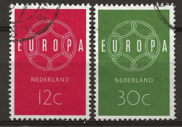 PAYS-BAS: Obl., YT N°708 Et 709, Europa, TB - Gebraucht