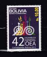 BOLIVIA-2012-OEA -ASSEMBLEY--MNH. - Bolivie