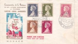 HISTORICAL DOCUMENTS  REGISTERED   COVERS NICE FRANKING 1957 MONACO - Storia Postale