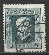 Cecoslovacchia, 1926/27 - 5k President Masaryk - Nr.122 Usato° - Used Stamps