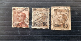 REGNO D ITALIA 1923 VITTORIO EMANUELE III MICHETTI CAT SASS. 135-139 --- GIULY - Used