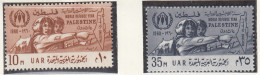 Ägypten, Besetzung Von Palästina  109-110, Postfrisch **, Weltflüchtlingsjahr, 1960 - Nuovi