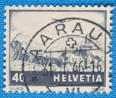 Zu 28 / Mi 388 / YT 28 Obl. AARAU 31.1.46 LUXE Voir Description - Used Stamps