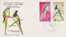 Enveloppe  FDC  1er  Jour  TERRITOIRE  FRANCAIS   Des   AFARS  Et  ISSAS     Oiseaux   1976 - Andere & Zonder Classificatie