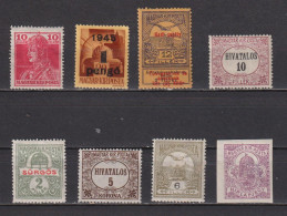 Lot De Timbres Neufs* De Hongrie Divers MH - Sammlungen