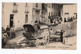 ROQUEFORT * AVEYRON * SORTIE DE CAVES * ROULOTTE * CHARRETTE * Carte N° 8 * édit. Tourist - Roquefort