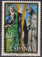 Art, Peinture - ESPAGNE - Le Gréco: Saint André Et Saint Thomas - N° 300 - 1982 - Oblitérés