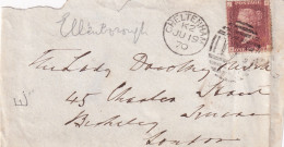 1870 - One Penny Red Cheltenham - Briefe U. Dokumente