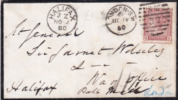 1880 - One Penny Red Halifax - Storia Postale