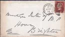 1878 - One Penny Red Tunbridge Wells - Briefe U. Dokumente