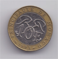 Monaco 10 F 1993 - 1960-2001 New Francs