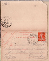 9085 /⭐ Carte-Lettre Modèle 516 Bordeaux St-Projet 11.11.1915 à ARNOUD Sage Femme 1er Classe Rue Chateaurenard Cpaww1 - Cartes-lettres