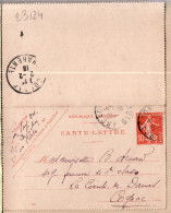 9083 /⭐ Carte-Lettre Modèle 532 Arcachon 01.02.1916 à ARNOUD Sage Femme 1er Classe La Combes Dames Cpaww1 - Cartes-lettres