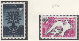 TUNESIEN  549-550, Postfrisch **, Weltflüchtlingsjahr, 1960 - Tunisia (1956-...)