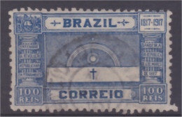 Brésil 1917 Timbre Centenaire De La Révolution N° 149 100r Bleu - Oblitérés