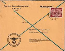 LETTRE - Gouvernement Général - Krakau Le 13/01/1941 - Gouvernement Général