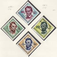 HAITI  576-579, Postfrisch **, Weltflüchtlingsjahr, 1959 - Haiti