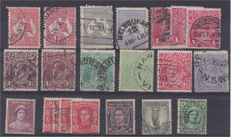 Australie Lot De 21 Timbres Tout état - Service