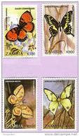 Zm0761 Zambia 1997, SG 761-764, Butterflies And Moths Of Zambia  MNH - Zambie (1965-...)