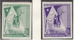 CHILE  573-574, Postfrisch **, Weltflüchtlingsjahr, 1960 - Cile